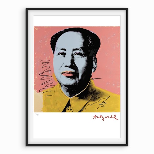 Andy warhol signed mao - signed,