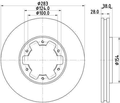 Mintex brake disc set fits - 2,