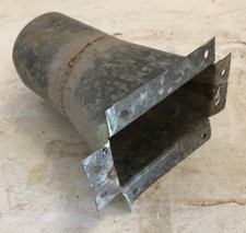 Galvanised steel ducting ventilation extraction Round to rectangle flange plate