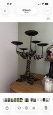 Wrought Iron Gothic Candelabra