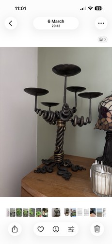 Wrought iron gothic - iron, candelabra