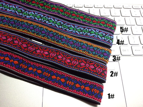 5cm wide knit jacquard - wide,