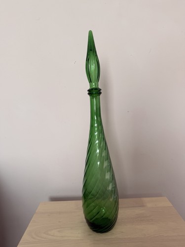 60s retro dark - green, vase