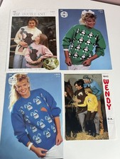 4 knitting patterns animal