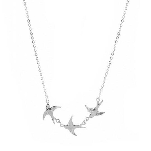 Women silver swallow bird - women's,