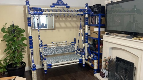 Indian handmade sankheda jhula