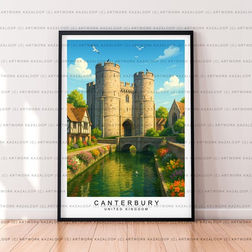 Unframed canterbury kent - unframed,