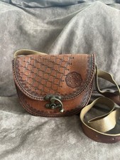 Vintage hand tooled brown - vintage,