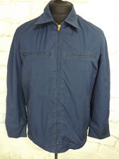 Vintage US Navy Man's lined Blue Deck Utility Jacket Large