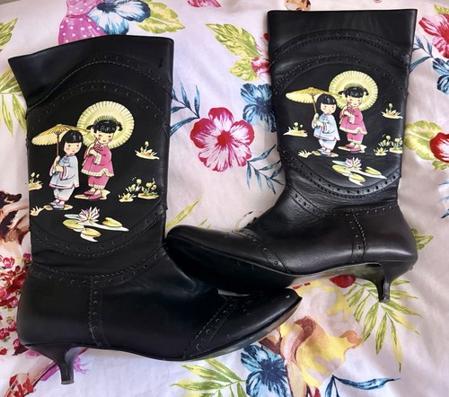 Irregular choice black leather - black,