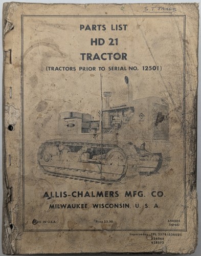 Original allis chalmers model - original,