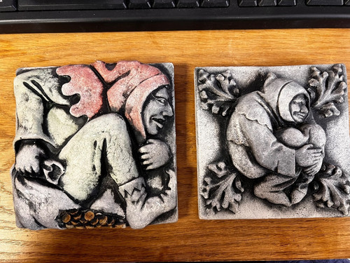 Folk art 3d relief - folk,