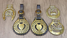 2x Antique Love Heart Horse