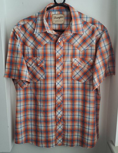 Vintage wrangler check western - vintage,