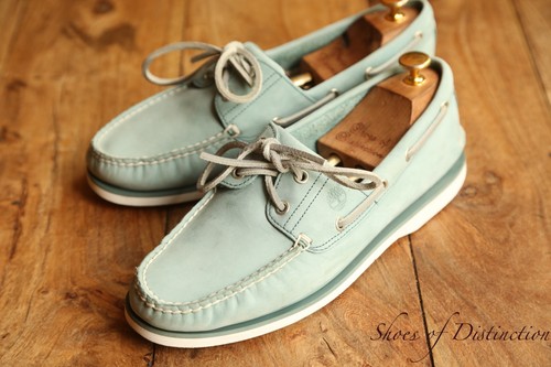 Timberland blue nubuck boat - timberland,