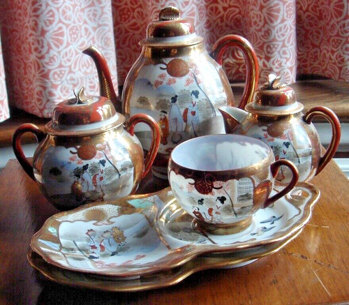 Antique victorian japanese tea - victorian,