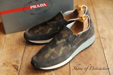Prada Camo Green Grey Black Brown Trainers Sneakers Ladies UK 6 US 9 EU 39