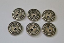 6x Solid Silver Metal