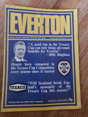 Everton hearts texaco cup - hearts,