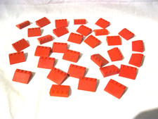 Lego 30x Roof House Tiles Slopes Red Various Size  *FREE UK POST*