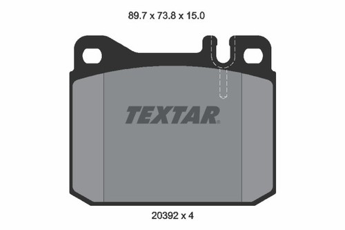 Textar 2039204 brake pad - pad, set
