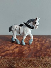 Britain's Shire Horse In Harness Toy Farm Animal Figure Vintage Plastic Model