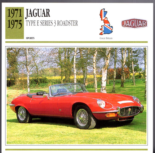 Jaguar type series v12 - series,