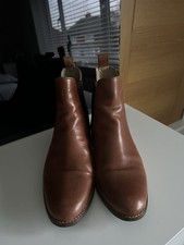 Joules Langham Tan Leather Chelsea Boots Size Uk 6