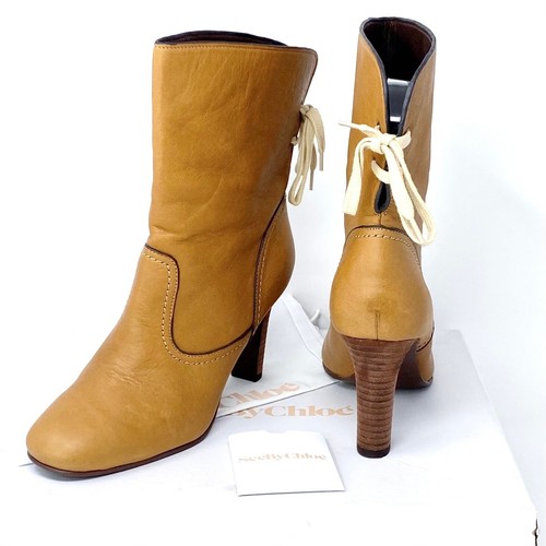 See chloé boots lara - lara, tan