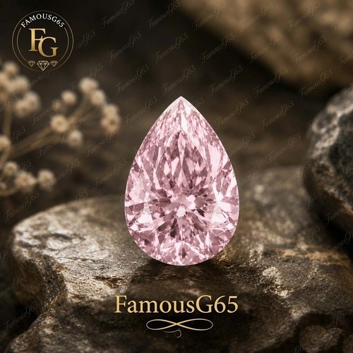 Pear cut pink diamond - cut,