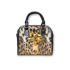 Chic Animal Print Shoulder