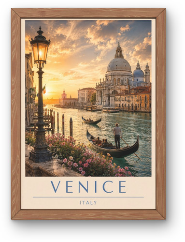 Venice travel poster italy - venice,