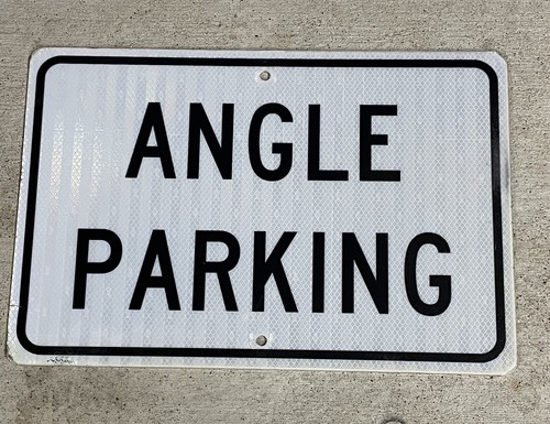 Authentic angle parking - authentic, road