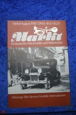 Vintage Market 8/81 Opel 1.8 L Roadster Unread Magazine !!