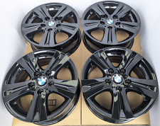 4x GENUINE BLACK BMW 1 2