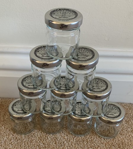 Glass mini jam jars - 10,