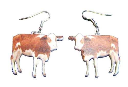 Pair acrylic guernsey - pair, cow