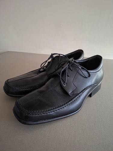 Clarks mens black leather lace - leather,