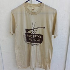 Vtg 80s BSA Boy Scouts Wood Badge Training Troop Leader T-Shirt Adult XL Slim