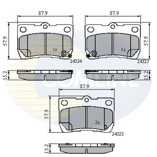 Brake pads set for - brake,