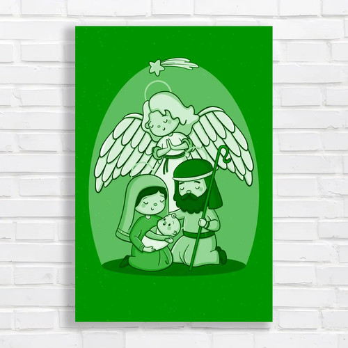 Nativity scene christmas green - scene,