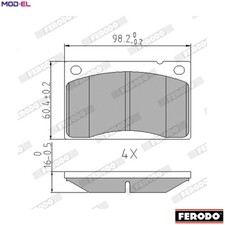 BRAKE PAD SET DISC BRAKE