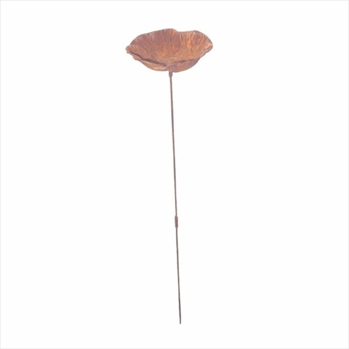 Metal bird bath - bath,, flower