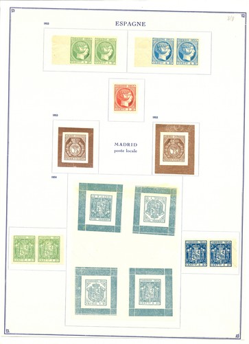Spain fournier forgery affixed - spain,