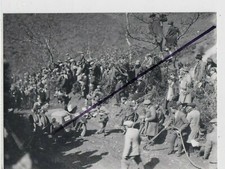 PHOTOGRAPH  20.2cm  x 15cms  A B C  vontage motor car on hill climb