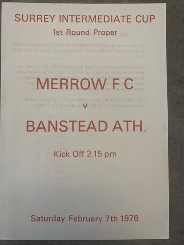 Merrow banstead athletic - merrow,