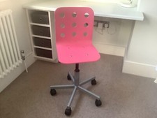 Ikea Jules Pink Junior Kids Childs Desk Chair
