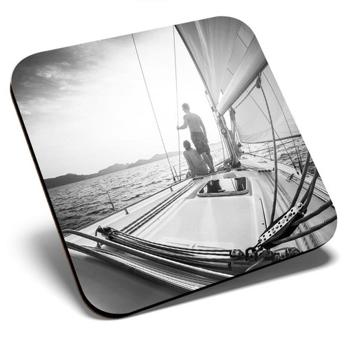 Square single coaster - single, bw