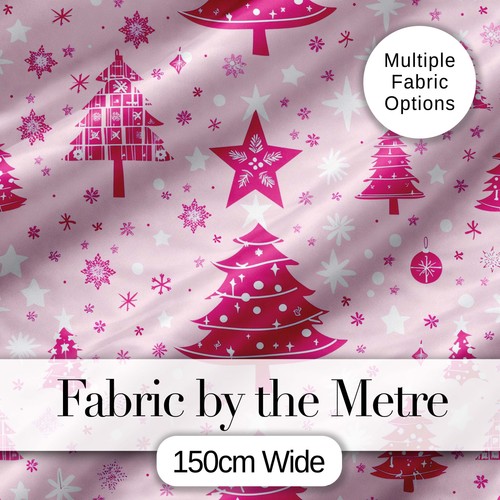 Cute pink christmas trees - cute,