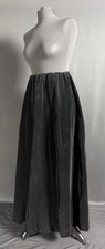 Victorian / Edwardian Antique Fashion 1890s / 1900s  Black Velvet Boned Skirt